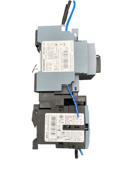 SIEMENS 3RV2011 - 1HA10 + 3RT2015 - 1BB41 CIRCUIT BREAKER x2pc - KLR Automation