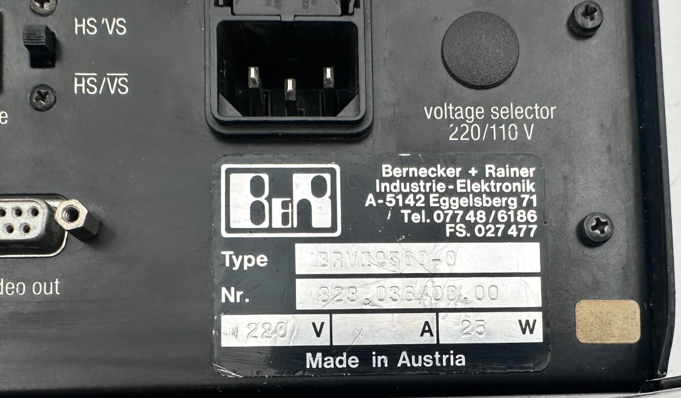 B&R BERNECKER &RAINER BRVIC BRVIC560-0 REV: 00 220V 25W