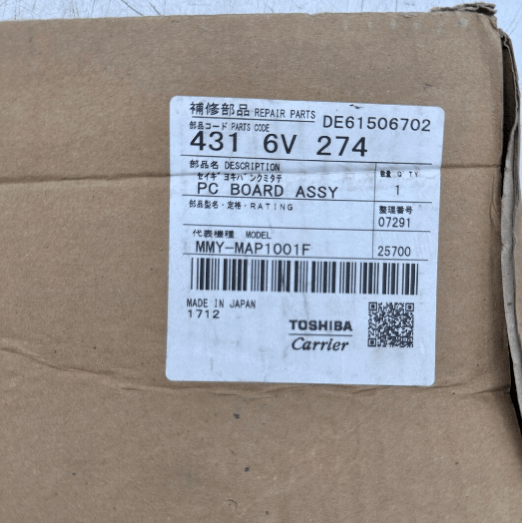 TOSHIBA 431 6V 274 4316V274 MMY - MAP1202FT8 - E PC BOARD FOR VRF INVERTER Super HRM - KLR Automation
