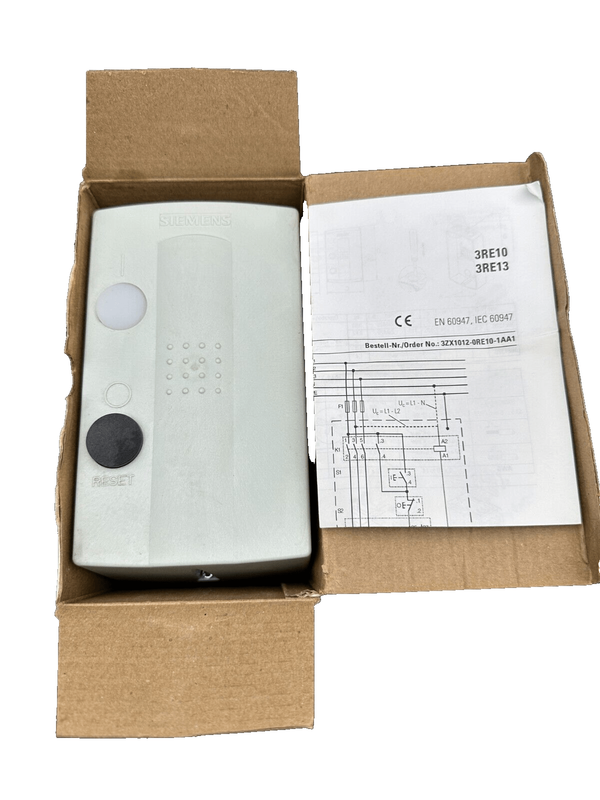 SIEMENS 3RE1020 - 8XC25 - 0AP0 17A 7.5kW COMBINAISON DE DEMARRAGE - KLR Automation