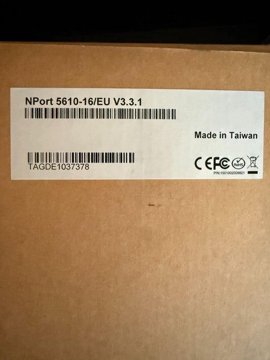 MOXA NPort 5610 - 16/EU V3.3.1 NPort 5610 - 16 - General Device Servers - KLR Automation