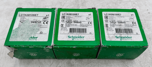 3pc x SCHNEIDER ELECTRIC LC1K09105E7 CONTACTEUR - KLR Automation