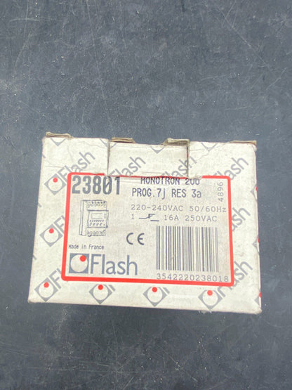 FLASH MONOTRON 200 13372 220 - 240 VAC 16A PROGRAMMING CLOCK - KLR Automation