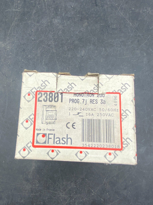 FLASH MONOTRON 200 13372 220 - 240 VAC 16A PROGRAMMING CLOCK - KLR Automation