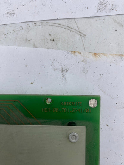 1pc x HEIDELBERG LSR HDM 00.781.2741/01 PRINT BOARD ELCO 254909 - KLR Automation