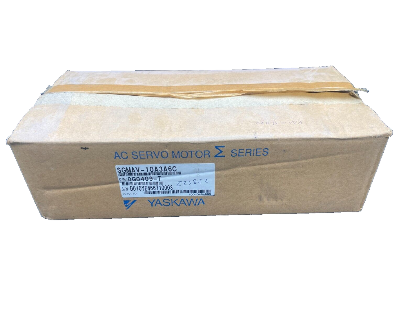YASKAWA SGMAV-10A3A6C 0G0409-7-3 1000W 200V 7.4A 3.18NM 3000/MIN SERVO MOTOR
