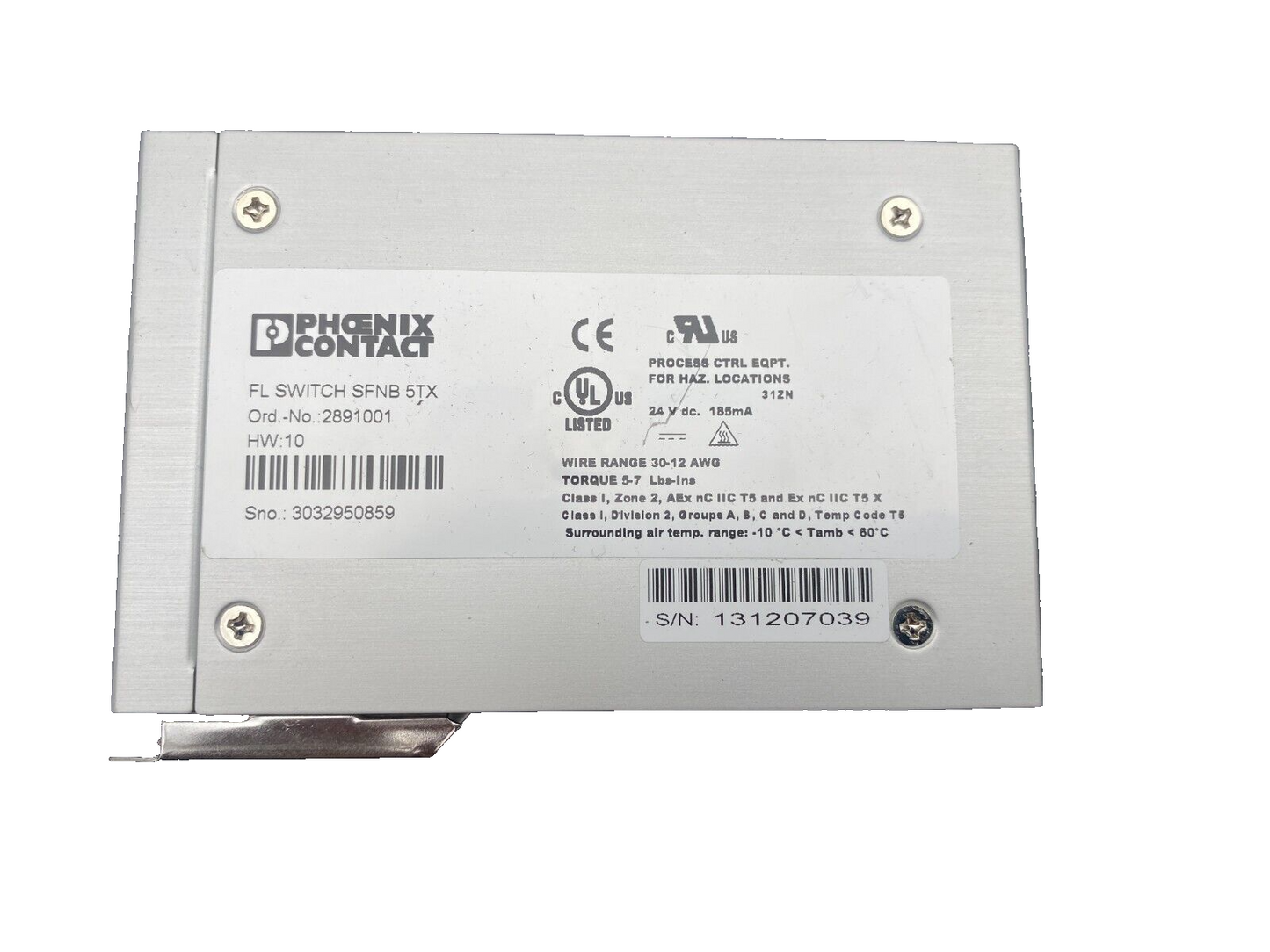 PHOENIX CONTACT FL SWITCH SFNB 5TX 2891001 HW 10