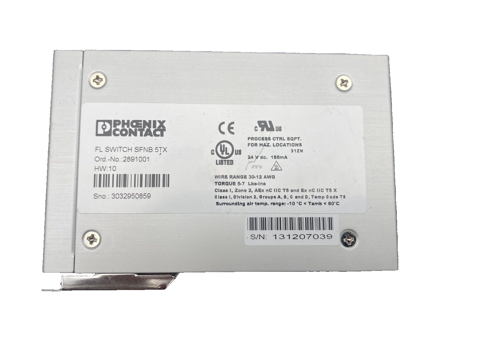 PHOENIX CONTACT FL SWITCH SFNB 5TX 2891001 HW 10
