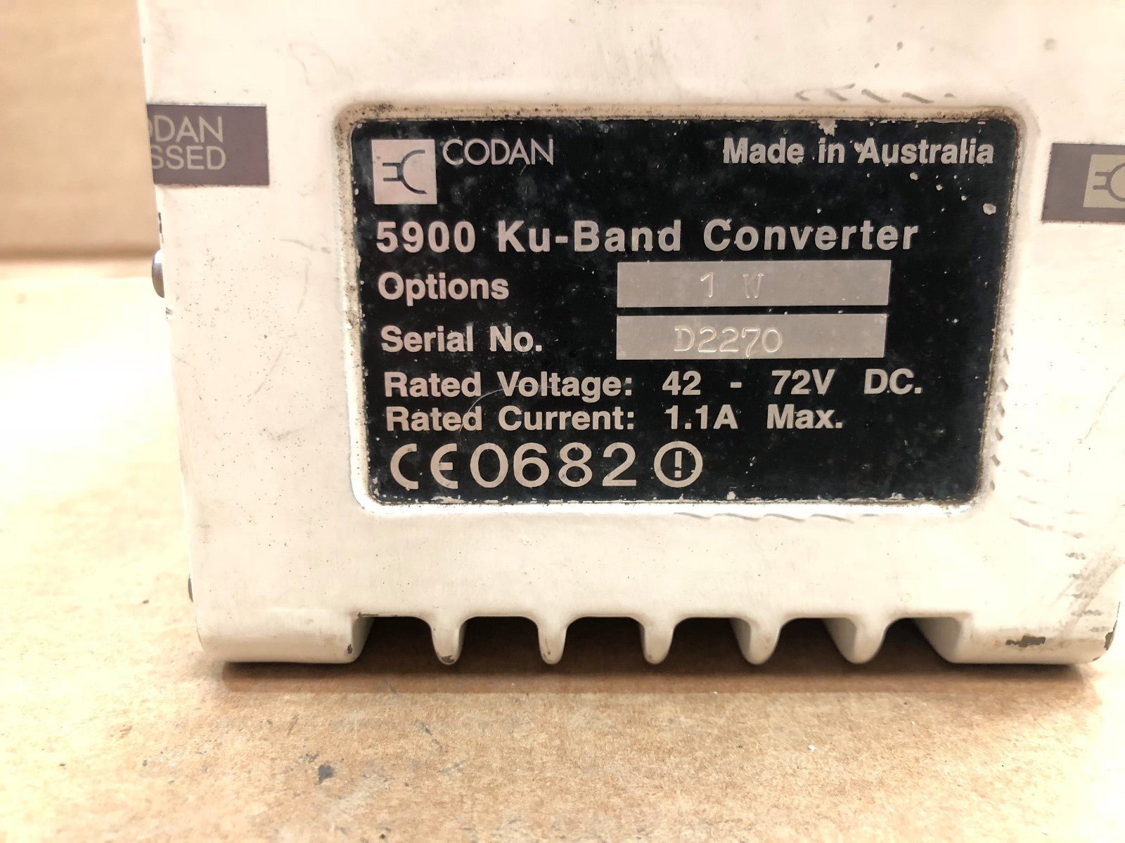 CODAN 5900 Ku - Band Converter Options 1 W - KLR Automation