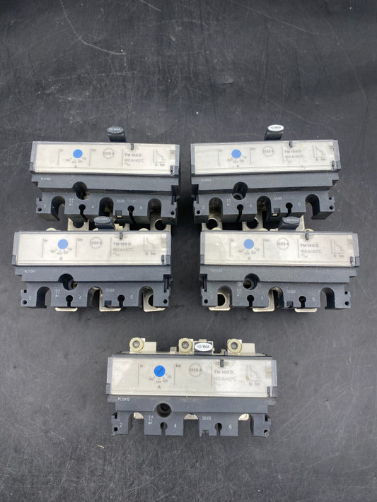 4x Merlin Gerin Compact NS TM160D 2P2D NS250 31422 Trip Unit