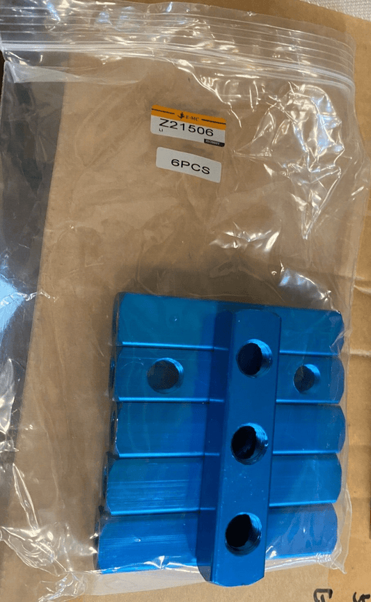 EMC LS0619 Z21506 1/4 BSP AIR COLLECTOR 3 TROUS x6pc - KLR Automation