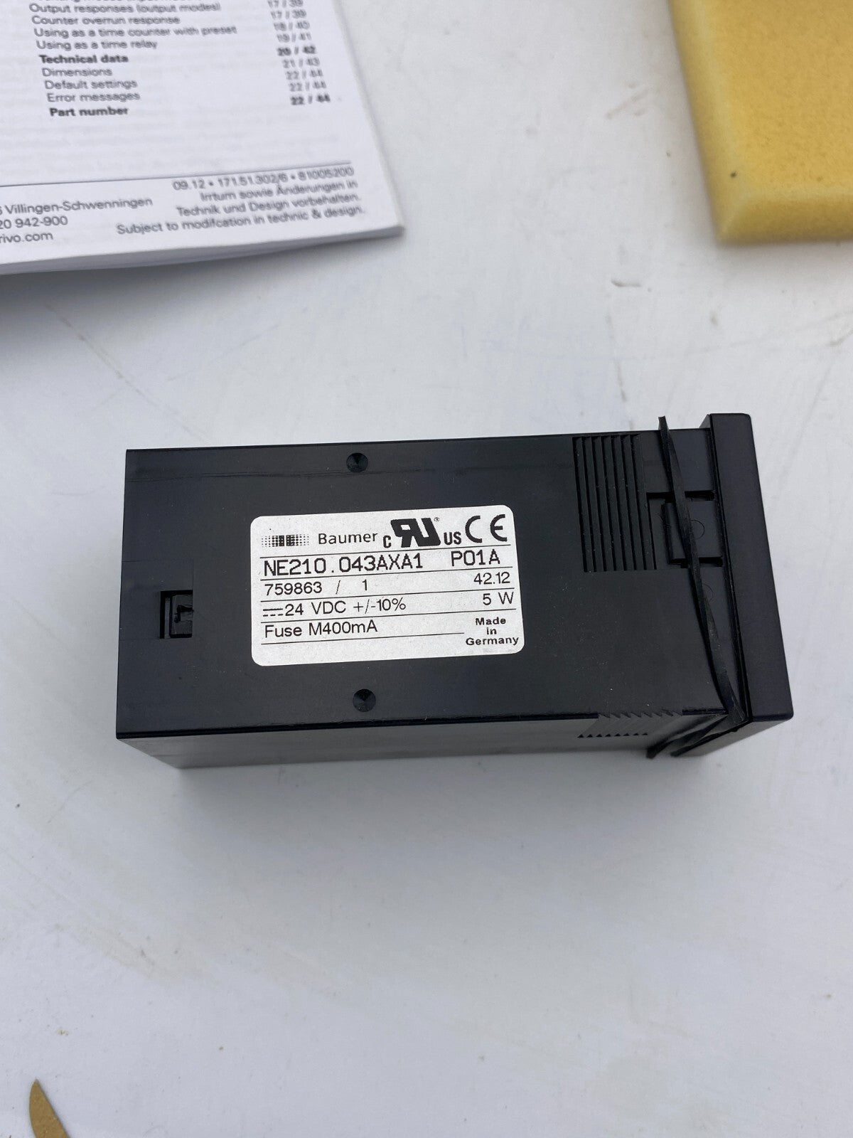 NE210.043AXA1  - Baumer IVO GmbH 11033653 ne210