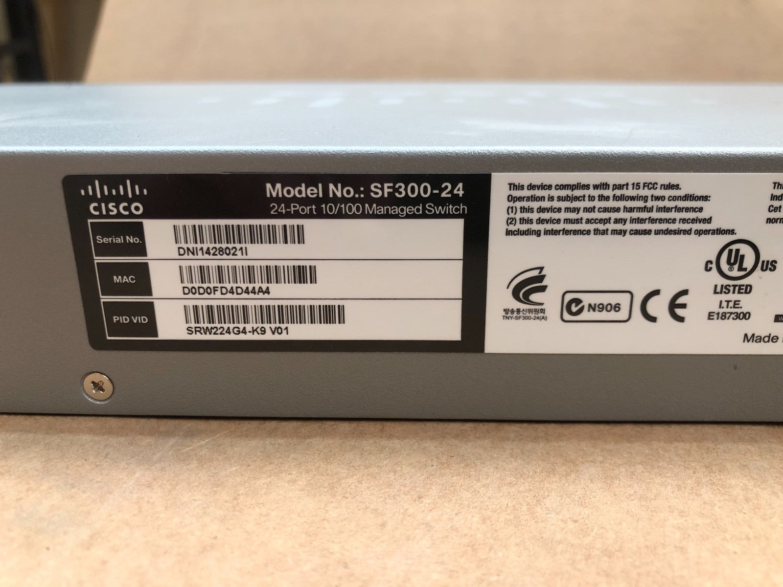 Cisco SF300 - 24 24 - port 10/100 Managed Switch with Gigabit Uplinks - KLR Automation