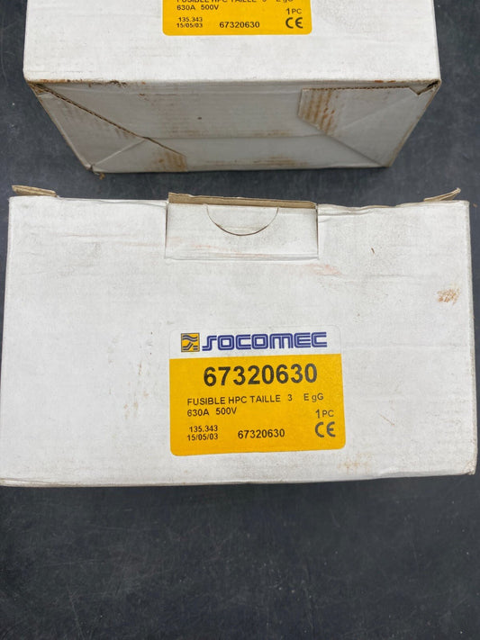 1 pc x SOCOMEC 67320630 FUSIBLE HPC TAILLE 3 630A 500V - KLR Automation
