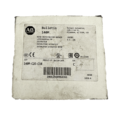 ALLEN - BRADLEY 140M - C2E - C10 BULLETIN 140M CIRCUIT BREAKER - KLR Automation