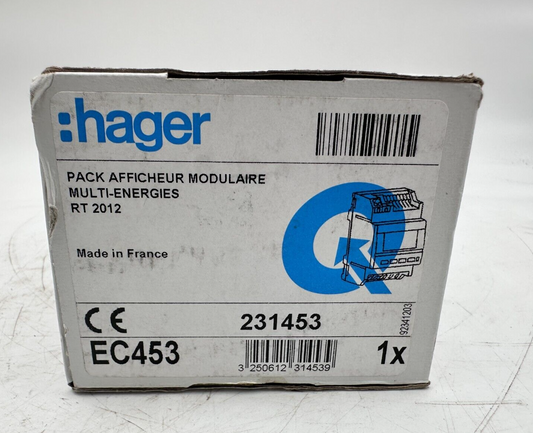 HAGER 231453 EC453 PACK AFFICHEUR MODULAIRE MULTI-ENERGIES RT 2012