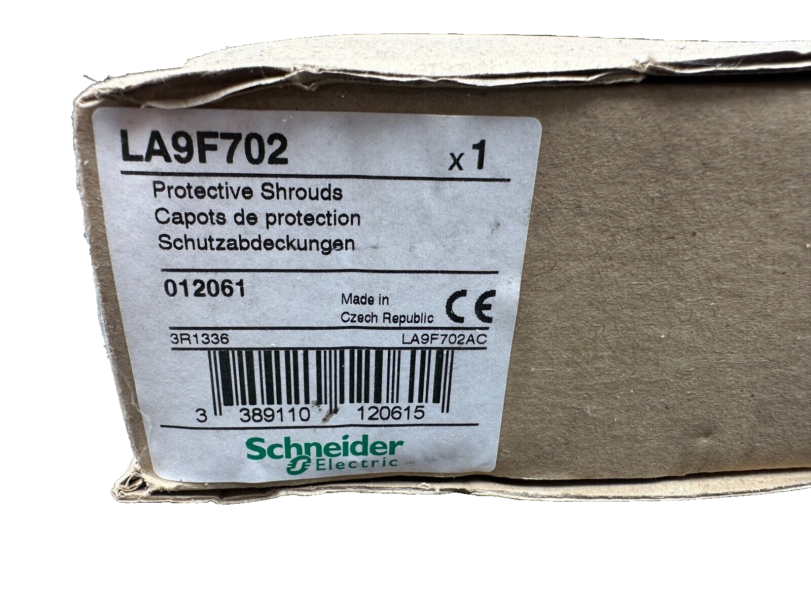 SCHNEIDER ELECTRIC LA9F702 012061 CAPOTS DE PROTECTION