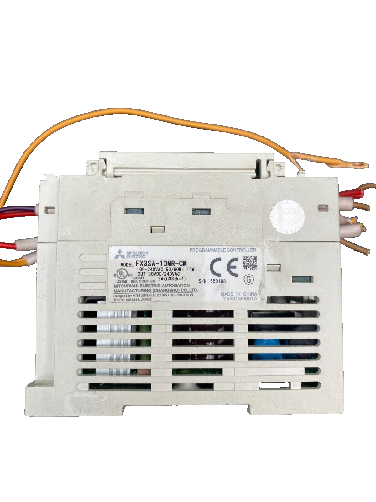 MITSUBISHI MELSEC FX3SA FX3SA-10MR-CM 100-200VAC 19W CONTROLEUR PROGRAMMABLE