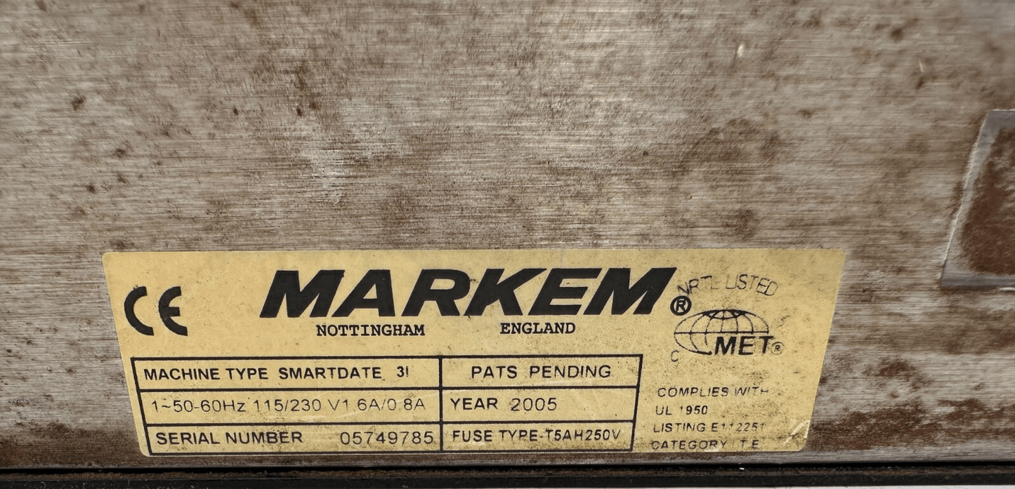 MARKEM IMAJE SMARTDAY 31 THERMAL TRANSFER YEAR 2005 - KLR Automation