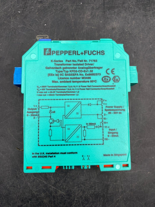 LOT OF 3 PEPPER FUCHS KFD2-CD-EX1.32 GALVANIC BARRIER