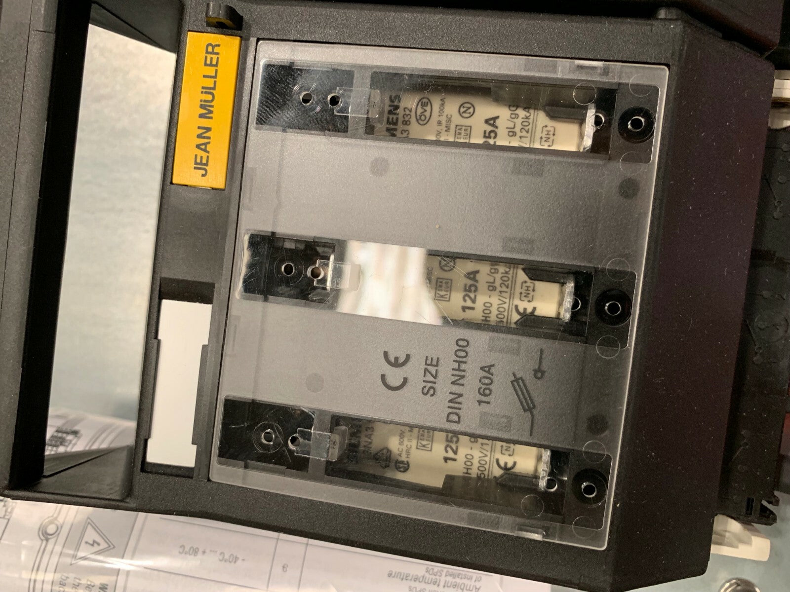 DEHNventil DEHN 25542 DV MOD 255 + Siemens 3na3 832 + Jean Muller  NHOO-160A