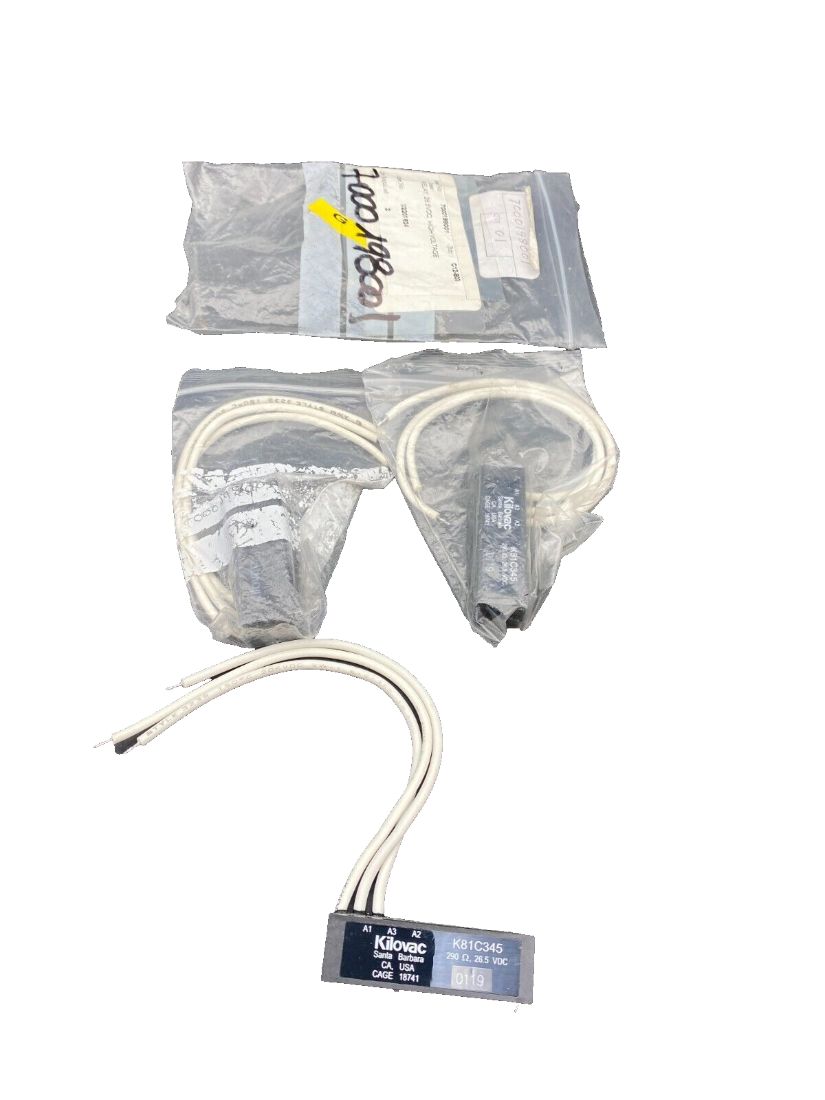 KILOVAC K81C345 290 OHMS 26.5 VDC RELAIS UNIVERSEL x1pc