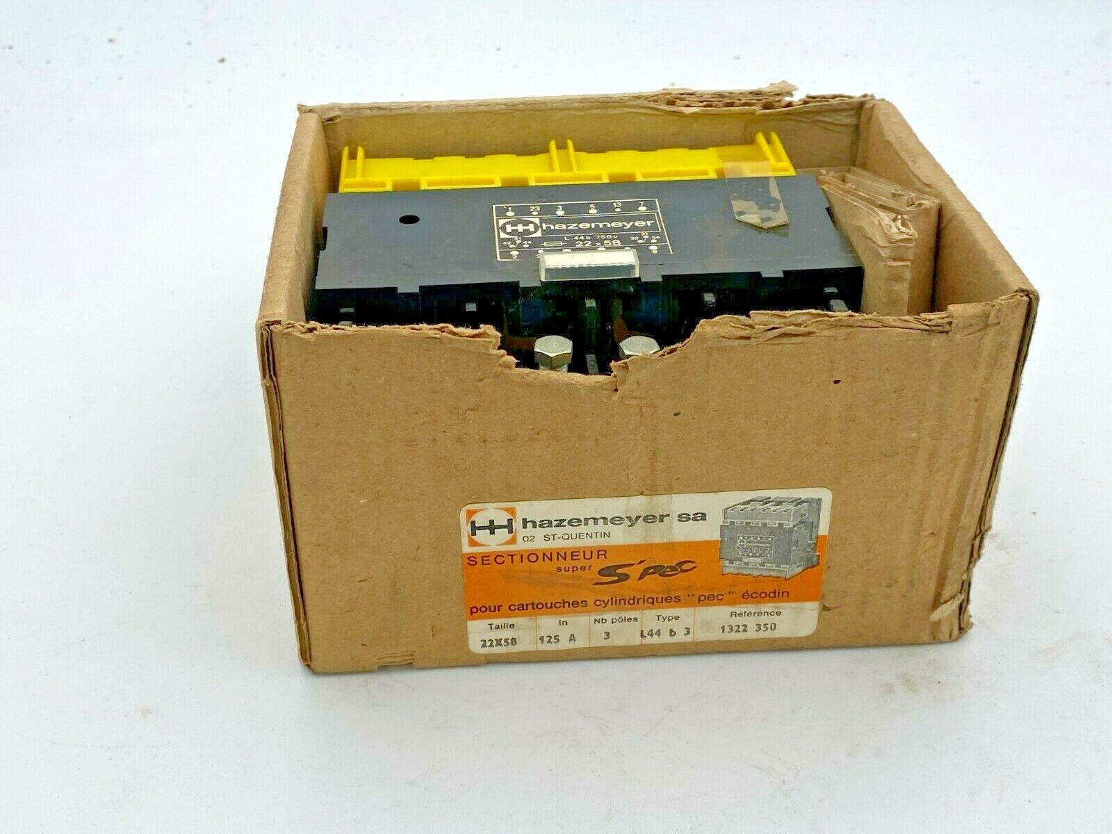 Hazemeyer s'pec Sectionneur 1322 350 - KLR Automation