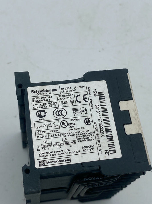2pc x Telemecanique LC2K06 01FE7 + LP1K06 01BD