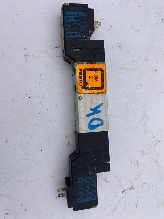 1pc x FESTO COIL AND VALVE MEH-5/3E-1/8-P