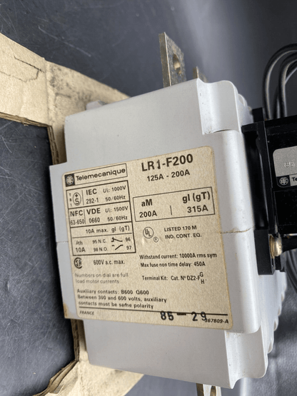 TELEMECANIQUE LR1 - F200 THERMAL RELAY - KLR Automation