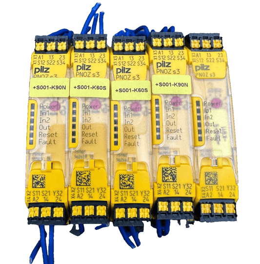 PILZ 751103 PNOZ S3 C 24VDC SAFETY RELAY x5pc - KLR Automation