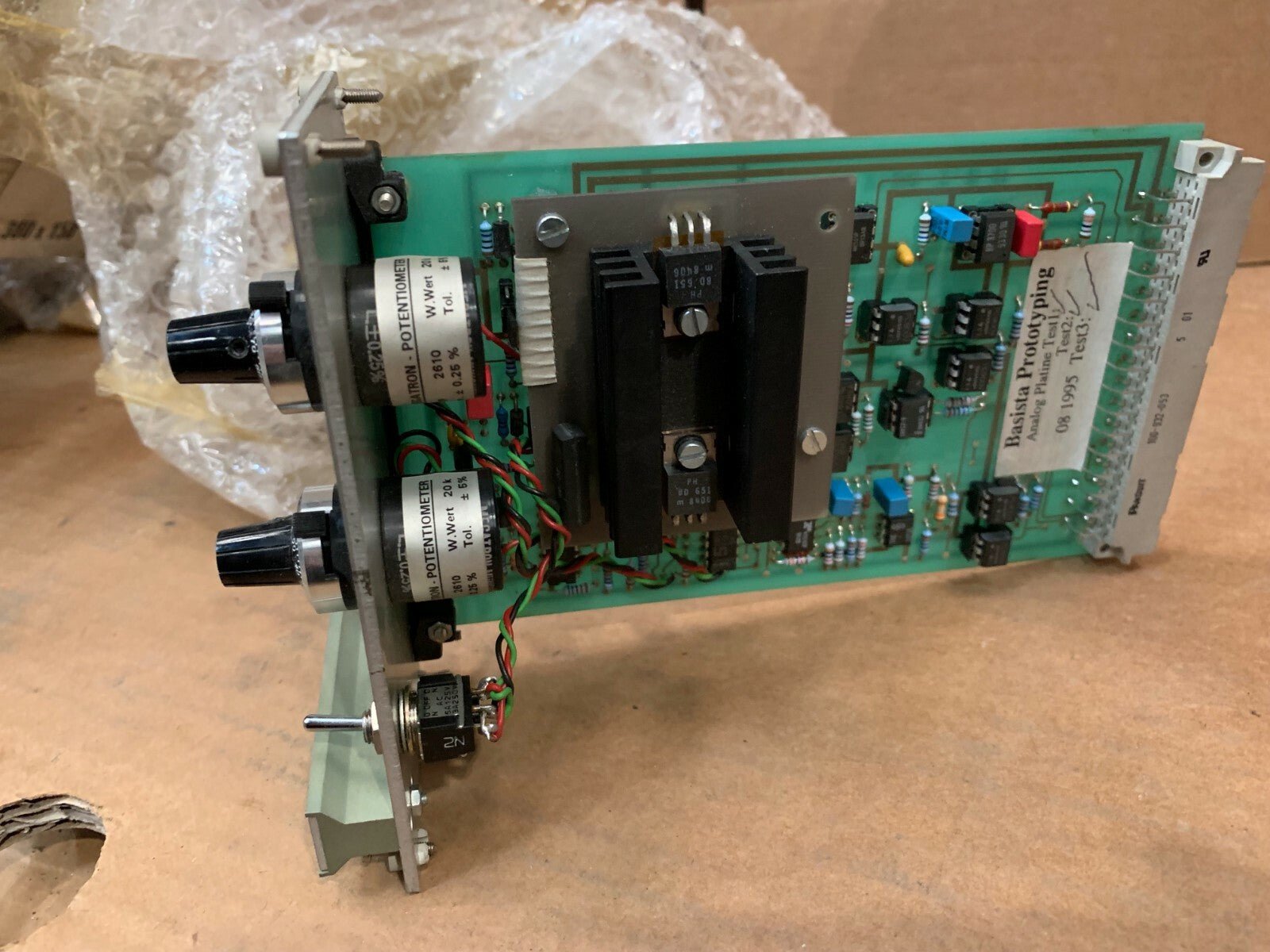 Leimdruck Glue - Pressure Control 3100 - 3.0BR Basista Prototyping Analog Platine - KLR Automation