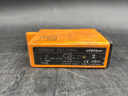 IFM OS0026 OST-FBOA DIFFUSE REFLECTION SENSOR