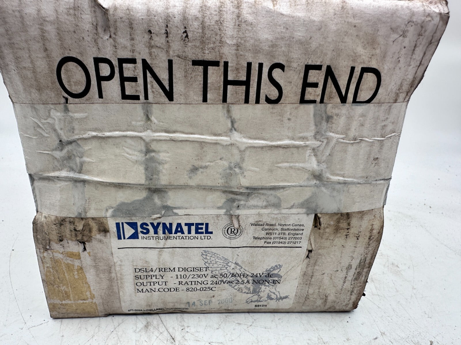 SYNATEL DSL4/REM DIGISET 820 - 025C SONDE+ 823 - 003D REMOTE PROBE POLYPROPYLENE - KLR Automation