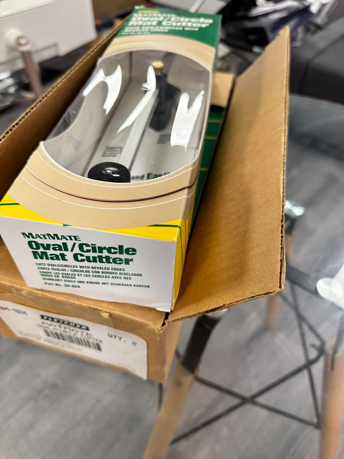2pc x GENUINE Fletcher MatMate Oval Circle Mat Cutter Model 04-924 New old stock