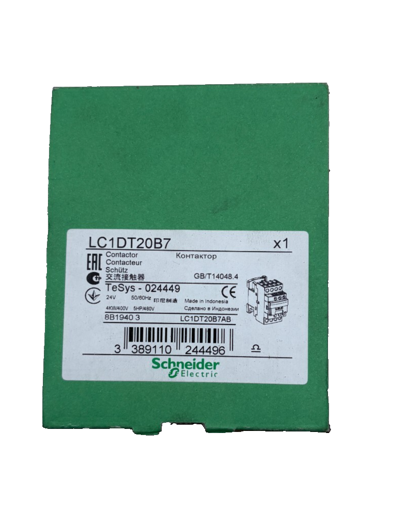 SCHNEIDER ELECTRIC CONTACTEUR LC1DT20B7 x1