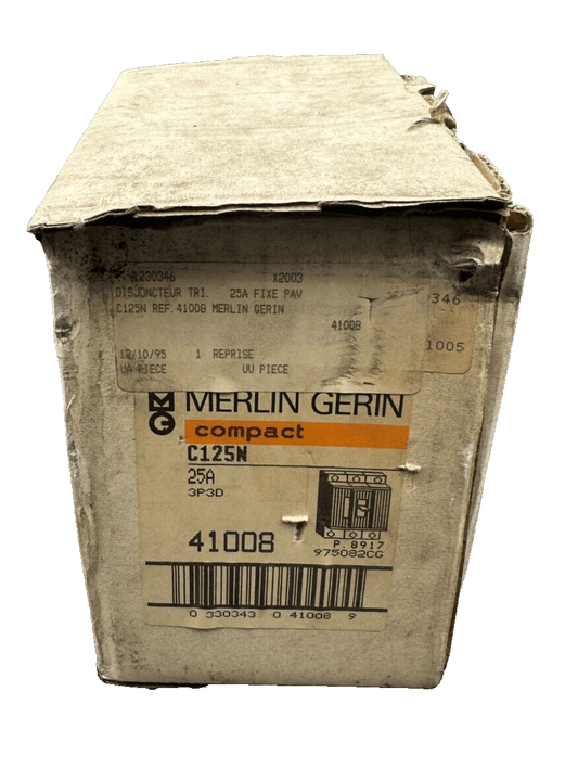MERLIN GERIN 41008 C125N 25A 3P3D DISJONCTEUR TRIPHASE - KLR Automation