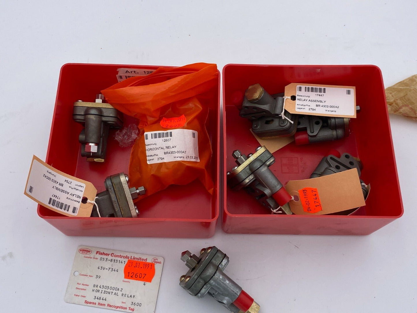 1pc x Fisher Parts Emerson Horizontal Relay BR4303 BR 4303 000A 2 - KLR Automation
