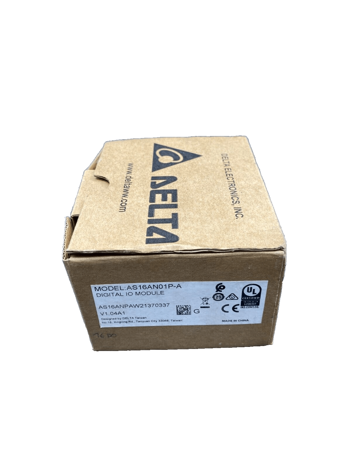 DELTA AS16AN01P - A DIGITAL IO MODULE AS16ANPAW21370337 V1.04A1 - KLR Automation