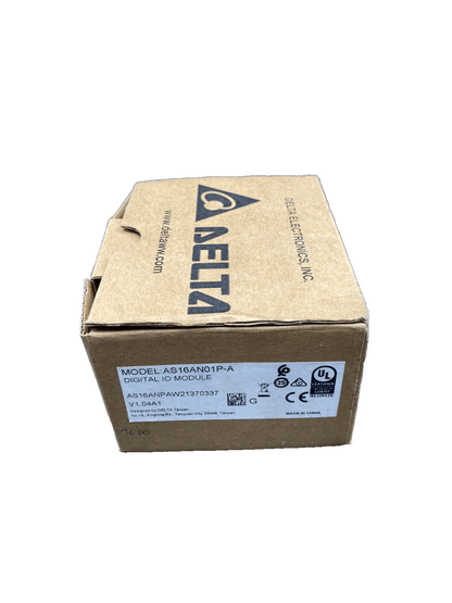 DELTA AS16AN01P - A DIGITAL IO MODULE AS16ANPAW21370337 V1.04A1 - KLR Automation