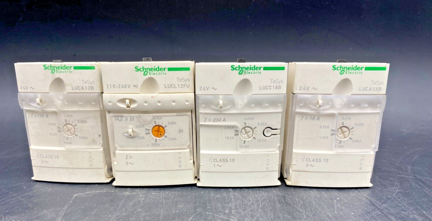 SET OF SCHNEIDER ELECTRIC LUCC18B + LUCA1XB + LUCL12FU + LUCA12B CONTROL UNIT