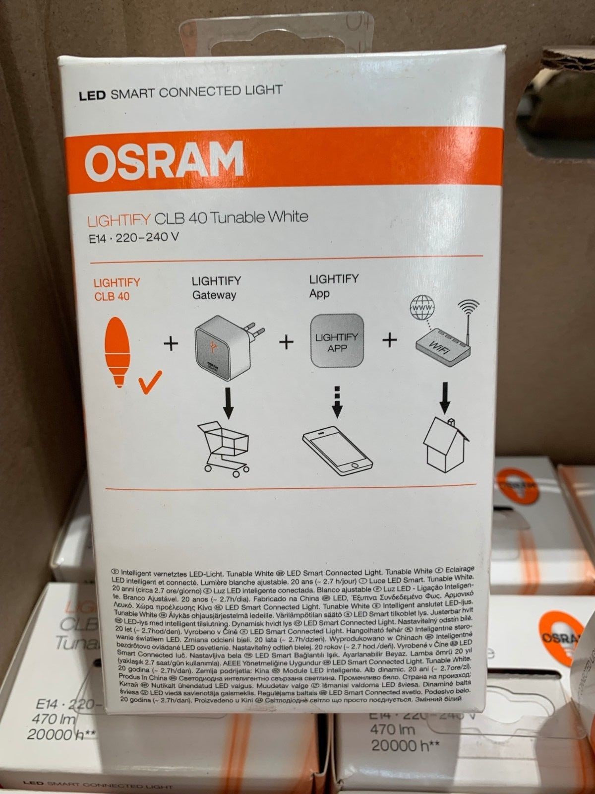 1 x Osram LIGHTIFY CLB 40 Tunable White E14 470 lm 220V
