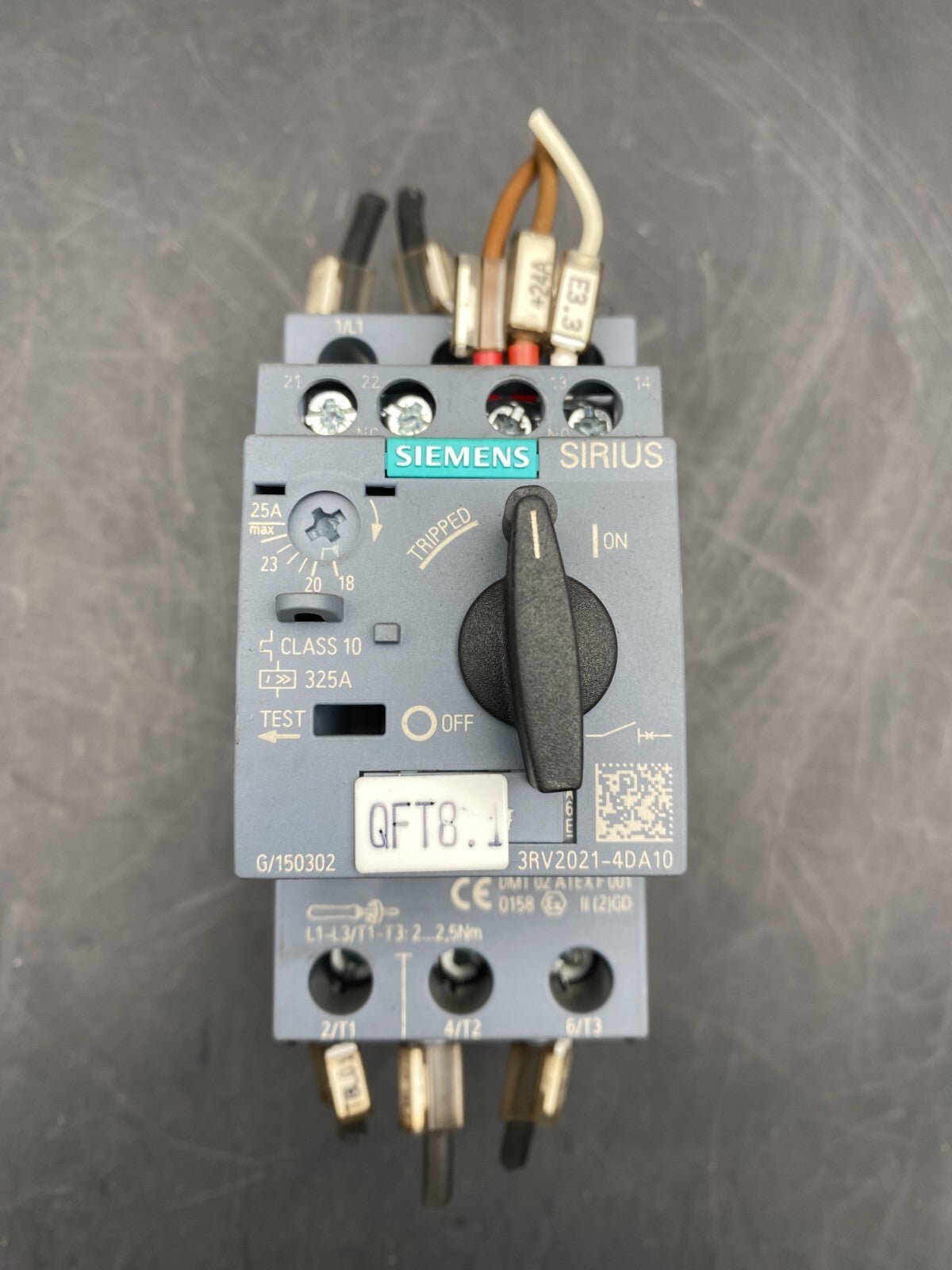 SIEMENS 3RV2021 - 4DA10 MOTOR BREAKER - KLR Automation