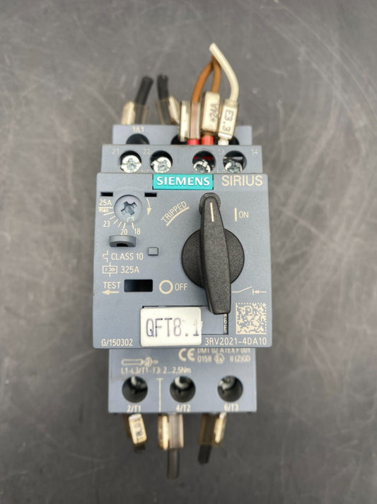 SIEMENS 3RV2021 - 4DA10 MOTOR BREAKER - KLR Automation