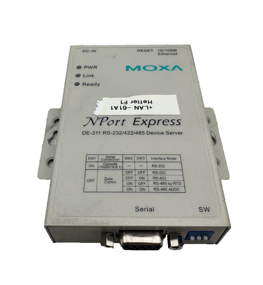 MOXA NPORT EXPRESS DE-311 RS-232/422/485 DEVICE SERVER