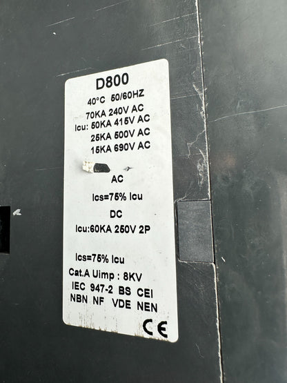GENERAL ELECTRIC D800 DISJONCTEUR 3P SD - KLR Automation