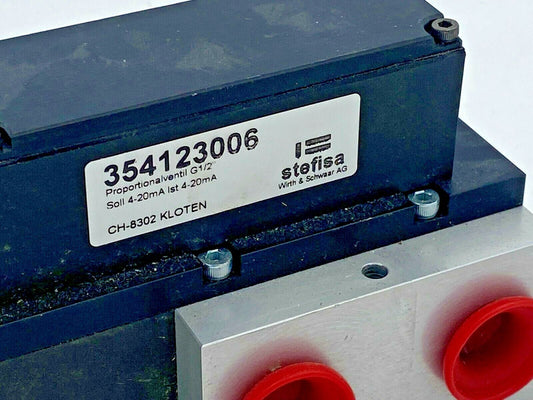Stefisa Proportionalventil g1/2" 354123006 - KLR Automation