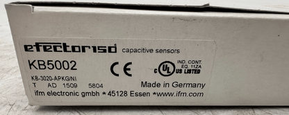 IFM KB5002 KB - 3020 - APKG/NI PROXIMITY SWITCH x2pc - KLR Automation