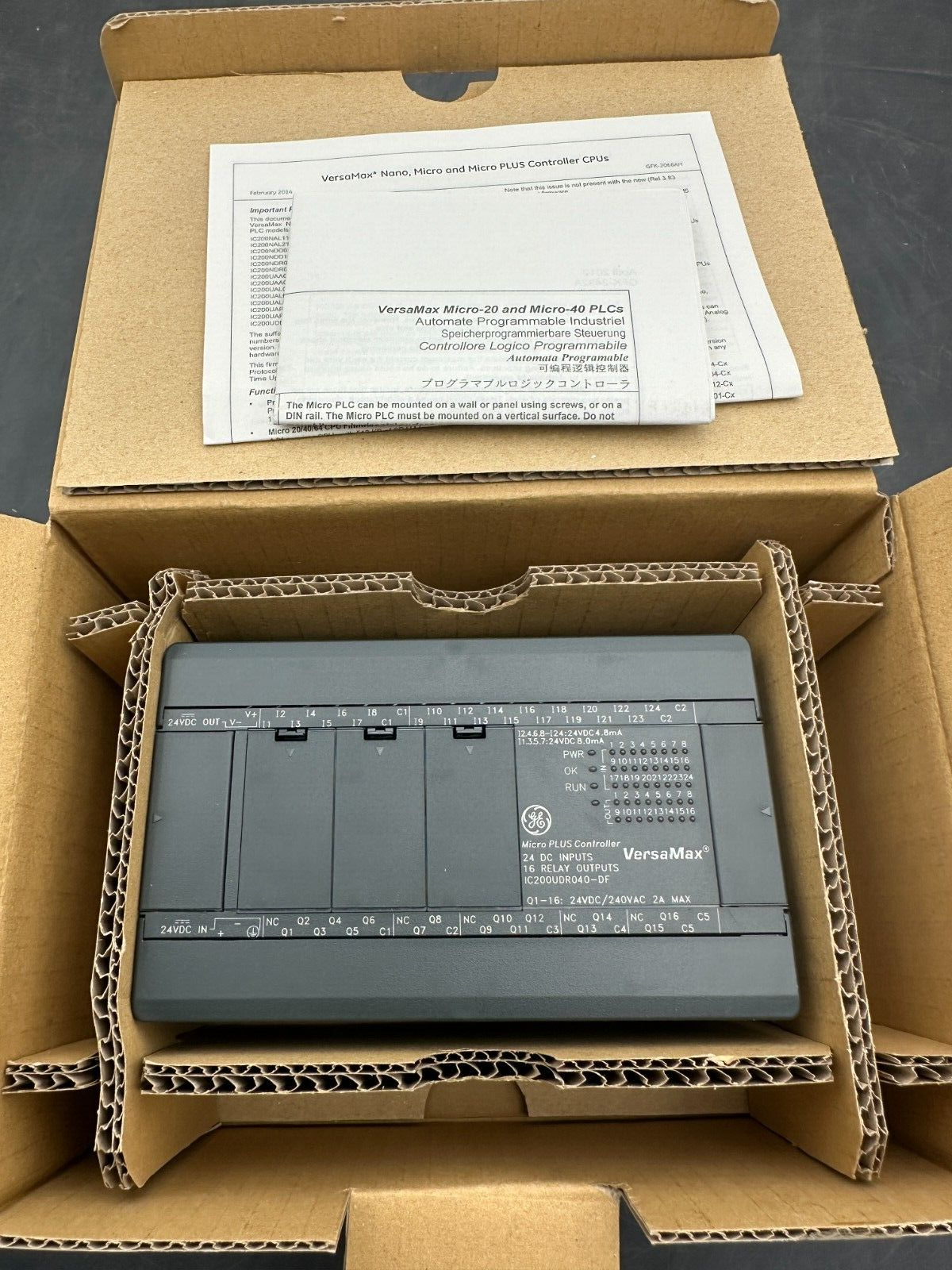IC200UDR040-DF GE FANUC Emerson FaVersaMax Micro PLC 40 Point Relay