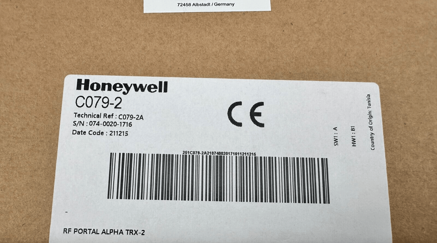 HONEYWELL C079 - 2 C079 - 2A RF PORTAL ALPHA TRX - 2 - KLR Automation
